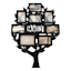 8-Opening Family Tree Collage Picture Frame, 31.5"