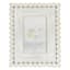 White Beaded Tabletop Picture Frame, 4x6