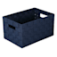Frankin Navy Blue Woven Rectangle Storage Basket, Small