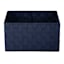 Frankin Navy Blue Woven Rectangle Storage Basket, Small