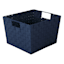 Frankin Navy Blue Woven Rectangle Storage Basket, Extra Large