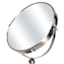 2-Way Silver Metal Vanity Mirror, 15"
