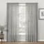 Found & Fable Claremore Grey Sheer Curtain Panel, 84"