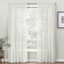 Found & Fable Claremore White Sheer Curtain Panel, 84"