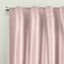 Providence Blush Pink Velvet Light Filtering Curtain Panel, 84"