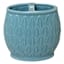 Found & Fable Blue Fan Ceramic Toothbrush Holder, 4.5"