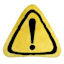 Tiny Dreamers Caution Triangle Plush Pillow