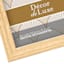 Natural White Oak Double Hinged Wooden Tabletop Picture Frame, 4x6