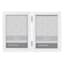 White Double Hinged Wooden Tabletop Picture Frame, 4x6