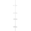 4-Tier Tension Shower Caddy, White