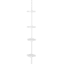 4-Tier Tension Shower Caddy, White