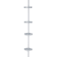 4-Tier Tension Shower Caddy, Grey