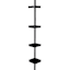 4-Tier Tension Shower Caddy, Matte Black
