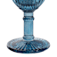 Providence Blue Beaded Glass Goblet, 10.5oz