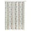 Tracey Boyd Multicolor Floral Printed Shower Curtain with Tassels, 70x72