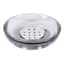 Found & Fable Jasper Grey Glass Soap Dish, 5"