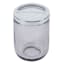 Found & Fable Jasper Grey Glass Toothbrush Holder, 4"