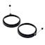 2-Piece Silicone Egg Rings, Black
