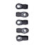 5-Piece Bag Clip Set, Black