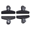 4-Piece Bag Clip Set, Black