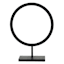 Black Metal Circle Decor, 13"