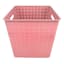 Tiny Dreamers Strap Design Weave Basket, Strawberry Cream