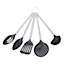 5-Piece Nylon Kitchen Tool Set, Black