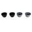 4-Piece Prep Bowl Set, Black & Grey
