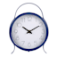 Tiny Dreamers Blue Metal Round Clock, 7x9