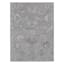 (A504) Found & Fable Fairfield Grey Floral Woven Accent Rug, 3x5
