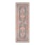 (B859) Colin Red & Blue Multi Medallion Washable Runner, 2x7