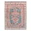 (B859) Colin Red & Blue Multi Medallion Washable Area Rug, 8x10