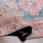 (B859) Colin Red & Blue Multi Medallion Washable Area Rug, 8x10