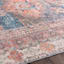 (B859) Colin Red & Blue Multi Medallion Washable Area Rug, 8x10