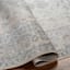 (D590) Lillian Blue Multi Medallion Washable Runner, 2x7