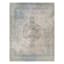 (D590) Lillian Blue Multi Medallion Washable Area Rug, 8x10