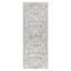 (B862) Found & Fable Lyna Grey & White Patterned Washable Area Rug, 8x10