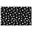 Black & White Hearts Coir Mat, 18x30