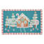 Mrs. Claus' Bakery Gingerbread House Franny Accent Rug, 27x45