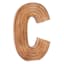 Honeybloom 12" Brown Monogram Letter, C