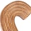 Honeybloom 12" Brown Monogram Letter, C