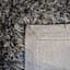 (C198) Eve Silver & Black Shag Area Rug, 4x7