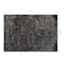 (C198) Eve Silver & Black Shag Area Rug, 4x7