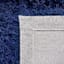 (C196) Eve Blue Shag Accent Rug, 3x5