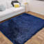 (C196) Eve Blue Shag Area Rug, 4x7