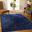 (C196) Eve Blue Shag Area Rug, 6x9