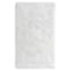(C200) Eve White Shag Accent Rug, 3x5