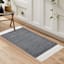 (A497) Crosby St. Grey Verve Knotted Woven Accent Rug, 2x4