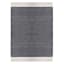 (A497) Crosby St. Grey Verve Knotted Woven Area Rug, 5x7