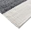 (A497) Crosby St. Grey Verve Knotted Woven Area Rug, 5x7